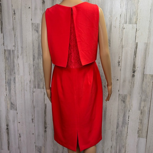 Vince Camuto Red Popover Sleeveless Dress - Picture 7 of 13